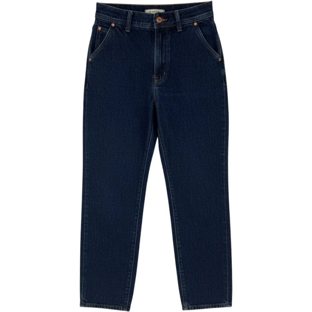 Madewell The Perfect Vintage Straight Jean Women Size 23 Dark Indigo ‎ NH635